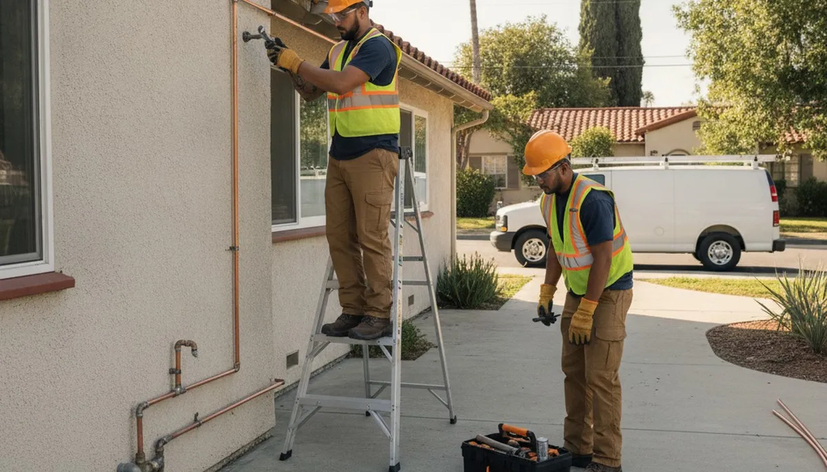 Plumber providing repair service in Anaheim, CA for plumbing emergencies and home maintenance